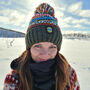 Greenland Nordic Knit Reflective Super Bobble Hat, thumbnail 1 of 6