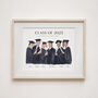 Personalised Graduation Gift – Hand Drawn Portrait From Photo, Friends Keepsake Print, Class Of 2025 Party Or School Leavers Decor, thumbnail 8 of 9