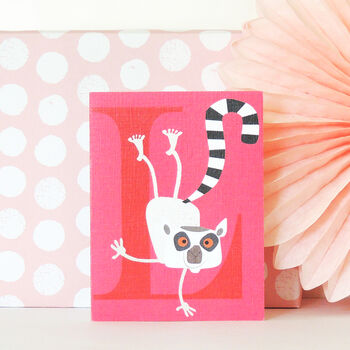 Mini L For Lemur Card, 4 of 5