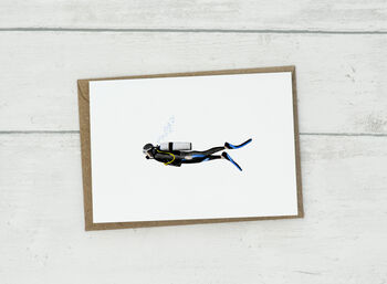 Personalised Scuba Diver Card, 5 of 5