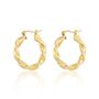 18 K Gold Plated Brooklyn Hoops, thumbnail 4 of 7