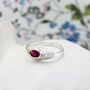 Cubic Zirconia Ruby Ring, thumbnail 1 of 7