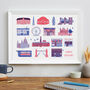 London Locations Risograph Print, thumbnail 1 of 5