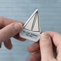 Just Smile 'Let Your Dreams..' Ceramic Boat Token, thumbnail 1 of 8