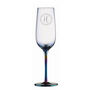 Personalised Floral Initial Metallic Champagne Flute, thumbnail 3 of 3