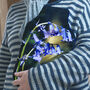 Bluebell Velvet Hot Water Bottle Luxury Spring Mother's Day Gift, thumbnail 2 of 6