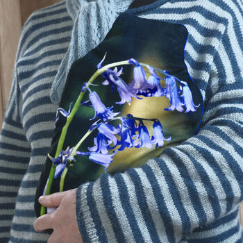 Bluebell Velvet Hot Water Bottle Luxury Spring Mother's Day Gift, 2 of 6