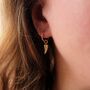 Horn Charm Earrings, thumbnail 3 of 4