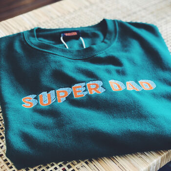 Dad's Personalised Embroidered Sweatshirt, 4 of 7