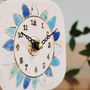 Daisy With Blue And White Petals Analogue Clock, thumbnail 2 of 7