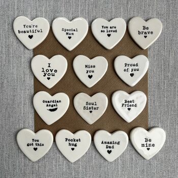 Pocket Hug Porcelain Heart Valentines' Day Keepsake Card, 2 of 3