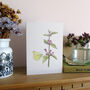 Red Dead Nettle And Butterfly Greeting's Card, thumbnail 3 of 4