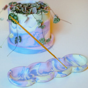 Bubble Incense Holder In Blueberry Matcha, 3 of 3