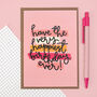 Have The Happiest Birthday Ever Greeting Card, thumbnail 2 of 2