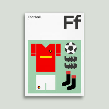 Football Kit Posters And Prints, Graphic Wall Art, 3 of 6