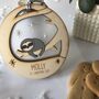 Personalised Baby's 1st Christmas Sloth Bauble, thumbnail 2 of 4