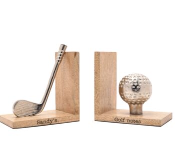 Personalised Golf Bookends, 2 of 3