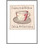 Personalised Tea Cup China 20th Anniversary Card, thumbnail 8 of 12