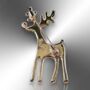 Reindeer Rhinestone Christmas Brooch Pin, thumbnail 6 of 8