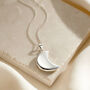 Personalised Crescent Moon Locket Necklace, thumbnail 3 of 7