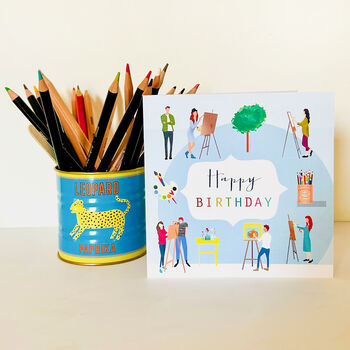 Happy Birthday Artist Card, 5 of 5