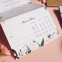 Blush Wild Floral Wedding Invitations, thumbnail 6 of 9