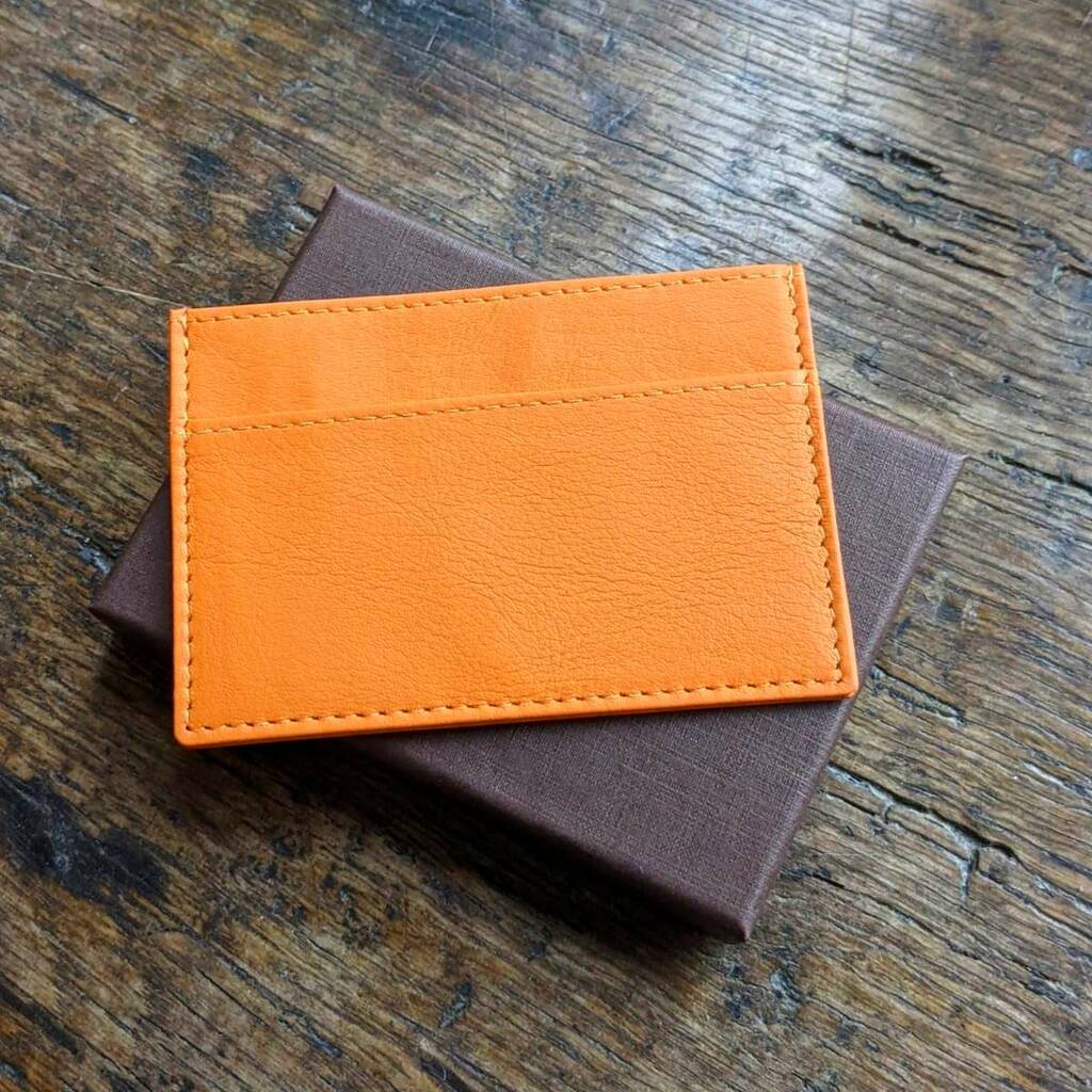 Personalised Leather Card Holder By NV London Calcutta ...