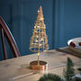 Tabletop Christmas Tree Light In Gold, White Or Brown, thumbnail 3 of 4