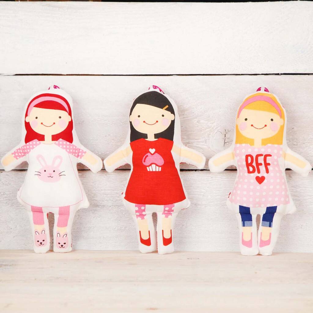 Doll Bag Charm Key Ring Toy, Three Styles, 1 of 3