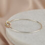 Personalised Mixed Gold Russian Ring Charm Bangle, thumbnail 4 of 6
