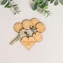 Personalised Wooden Superdad Child Family Tag Keyring, thumbnail 5 of 11