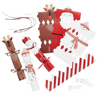 Diy Festive Friends Christmas Cracker Kit Six Pack, 2 of 3
