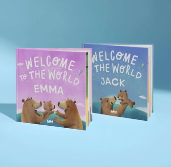 Gift For Newborn Welcome To The World Personalised Book, 4 of 6