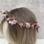 Pink Dried Flower Girl Crown, thumbnail 4 of 8