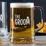 Personalised Engraved Wedding Beer Tankard For The Groom, thumbnail 1 of 5