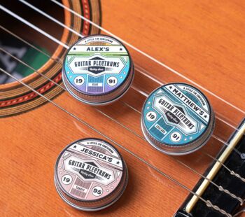 Personalised Colour Guitar Plectrums, 4 of 10