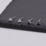 Sterling Silver Minimalist Triangle Cz Crystal Stud Earrings, thumbnail 4 of 12