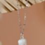 Vachana Shell Lily Sterling Silver Necklace, thumbnail 2 of 10