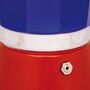 Italian Moka Pot Espresso Maker In Blue And Red, thumbnail 4 of 4