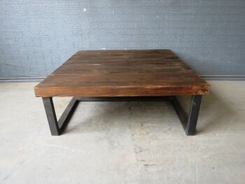 Industrial Style Reclaimed Custom Coffee Table 036, 3 of 4