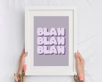 Blah Blah Blah Print, 2 of 5