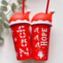 Personalised Santa Hat Cold Cups, thumbnail 2 of 5