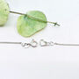 Sterling Silver Dainty Leaf Necklace, thumbnail 4 of 11