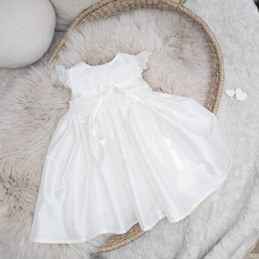 Personalised Christening Dress Rachel By Adore Baby