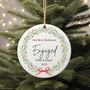 Personalised Christmas Engaged Bauble, thumbnail 1 of 2
