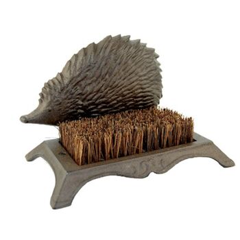 Traditional Cast Iron Hedgehog Boot Brush, 2 of 7