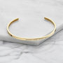 Men's Silver Or Gold Thin Personalised Engraved Bangle, thumbnail 5 of 9