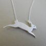 Silver Hare Necklace, thumbnail 1 of 5