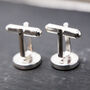 Sterling Silver Cremation Ashes Memorial Cufflinks, thumbnail 6 of 8