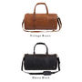 Personalised Leather Classic Duffle Weekend Bag, thumbnail 5 of 12